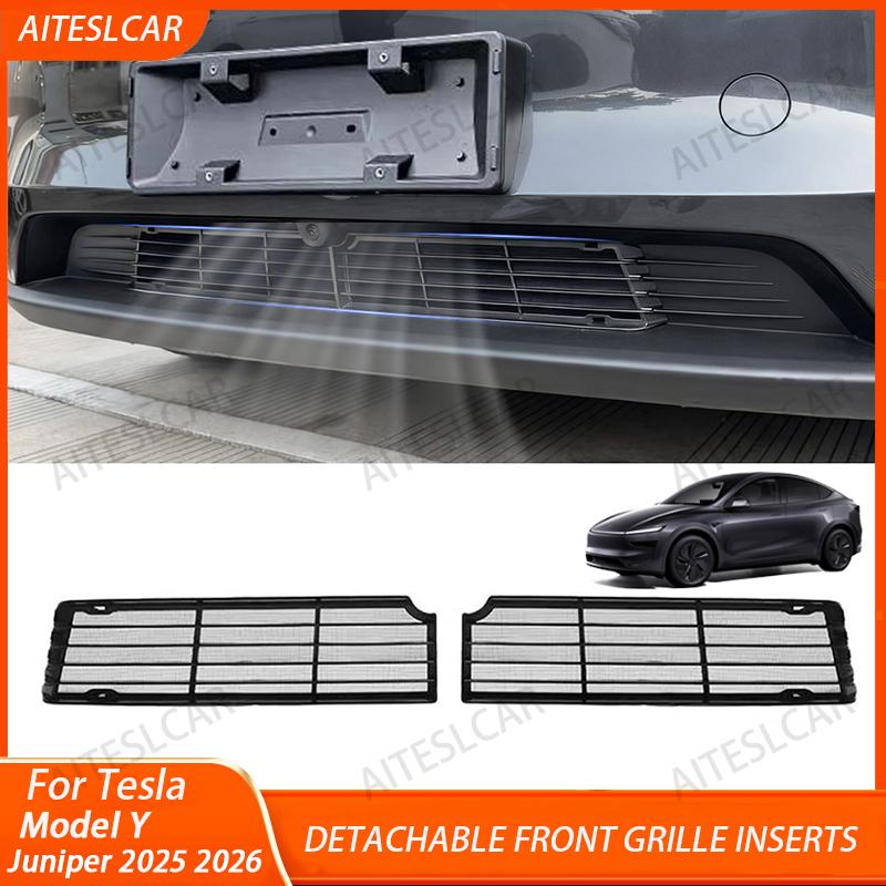 Grille Mesh Inserts For Tesla Model YL/Y Juniper 2025 2026 Front Air Inlet Vent Grille Cover Replacement Anti-insect Accessories