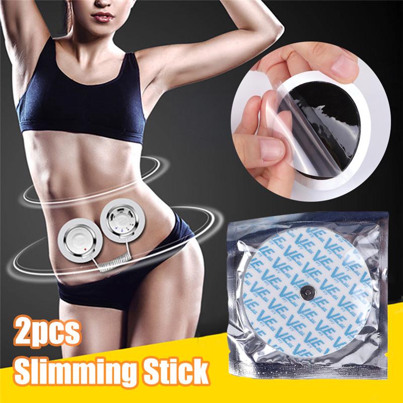 2Pcs Sport Body Liposuction Belly Arm Leg Fat Burning Slimming Massage Stickers
