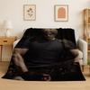 3D R-Resident Evil Leon Game Cartoon Flannel Blanket Soft Warm Throw Blanket for Bedroom Living Room Bed Travel Camping Picnic