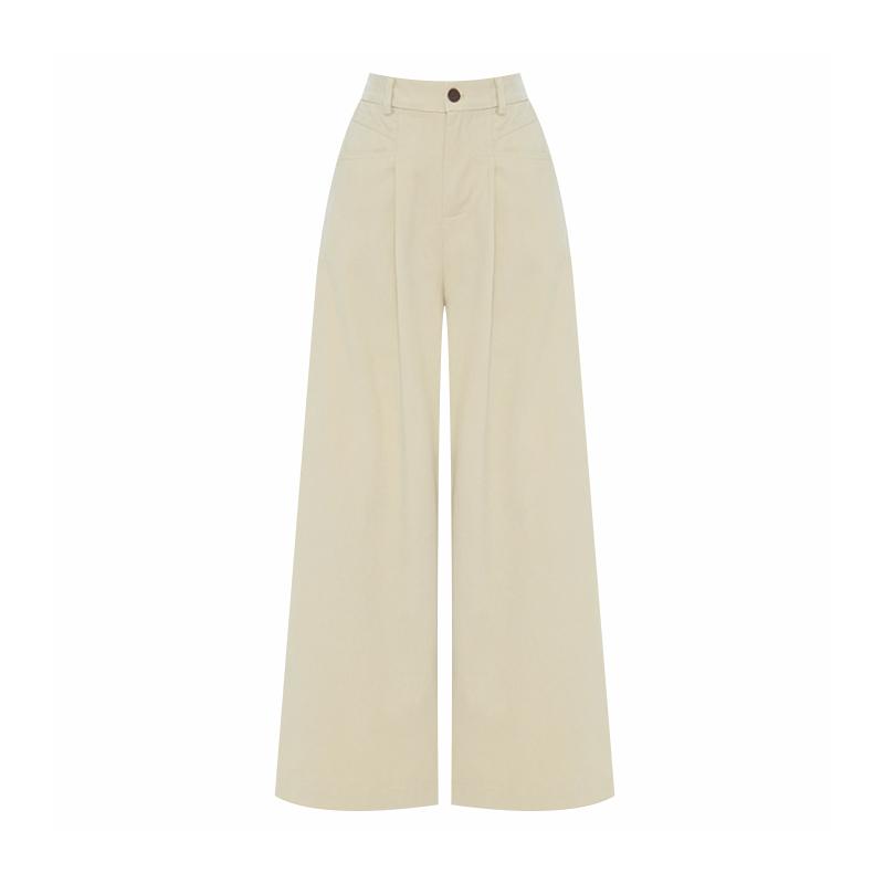 SELLY'S Cut-Out Pocket Wide Elastic Pants_I6C-Cpt006