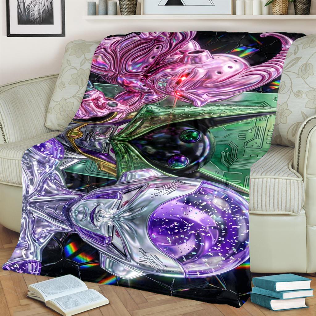 Comfortable Warm Dragon Ball! Blanket Flannel for Bedrooms, Sofas, Beds, Chairs, Picnics, Travel