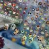 Sevimli Noel Tarzı Hayvan Ayı Yavru Köpek Baskılı Fiyonk Kar Tanesi Kardan Adam Noel Ağacı Tırnak Sanatı Çıkartmaları Kızsal Kadın Tırnak Dekoru Hediyeler