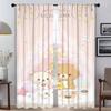 Rilakkumas Halloween Decoration Curtains Living Room Curtain Panel Blinds Home Interior Shades Partition For Sitting Made Of Polyester