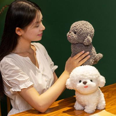Peluche Cane Carino 20/30cm Cucciolo Morbido Soffice Realistico con Lingua Giocosa Compagno di Viaggio Regalo per Bambini e Bambine