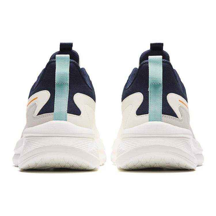 Anta Comfortable Slip Resistant Abrasion Resistant Low Top Running Shoes Men's White 912345579-3