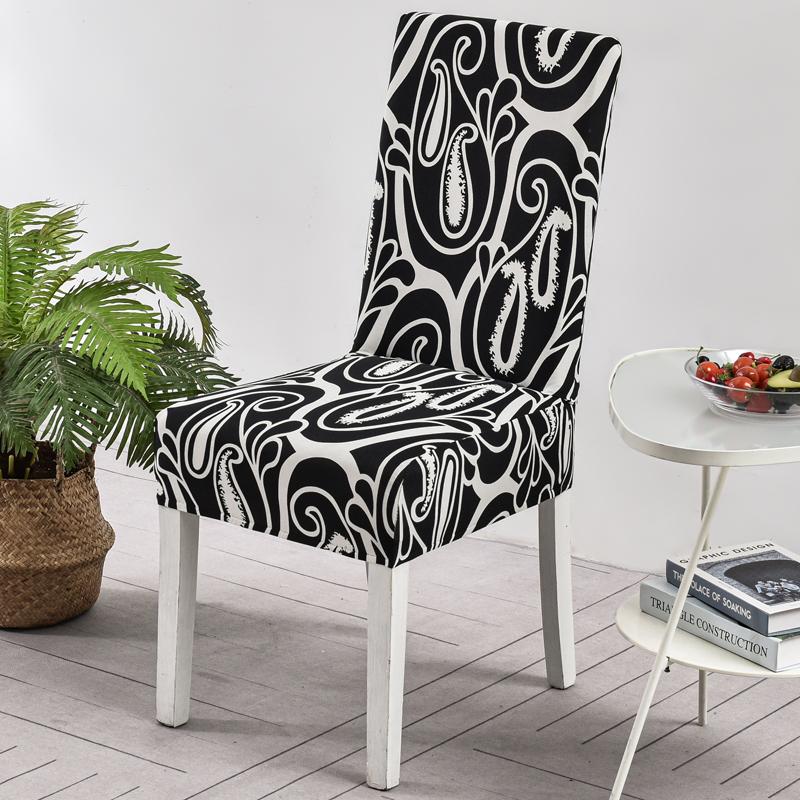 New Colors Chair Covers Floral Modern Slipcover For Dinning Room Wedding Stretch Elastic Furniture Protector
