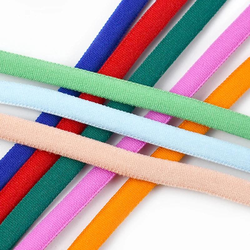 5/10/20M Meetee 3mm/5mm Polyamidseil Gummiband für Haargummi Ohrnähen Gummiband Gurtband Kleidungsstück Schuhe Zubehör