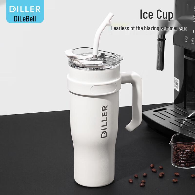 Dileber Large Capacity Stainless Steel Insulated Tumbler with Straw