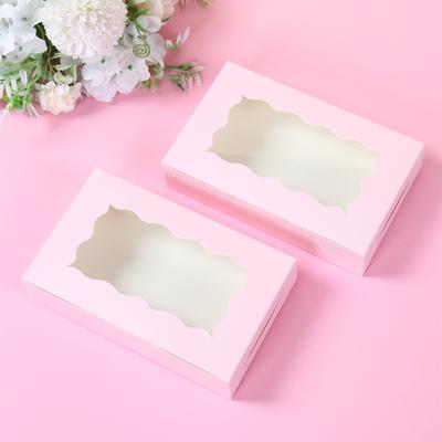 Pink Cake Box Happy Birthday Party Decorations Gender Reveal Cake Packaging Box Birthday Wedding Baby Shower Party Supplies