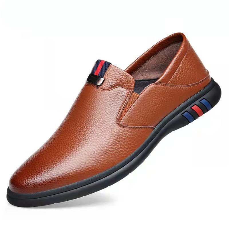 

Business casual leather shoes breathable men s Doudou shoes one pedal lazy shoes men s shoes trendy stall 44