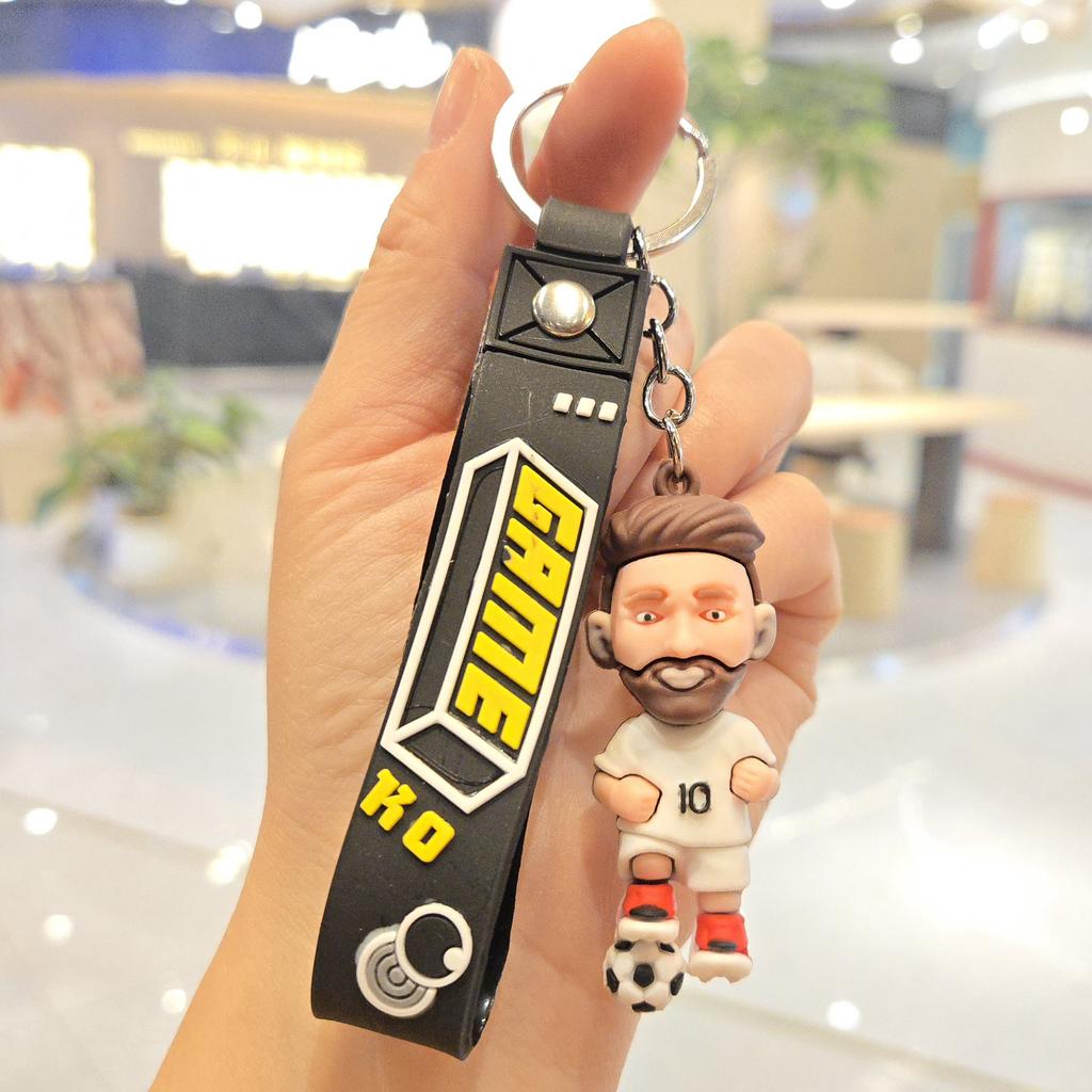 Neuer Cartoon Sportstar Schlüsselanhänger Anhänger, Personalisierte Trikotpuppe, Schlüsselanhänger, Rucksackanhänger, Kleines Geschenk.