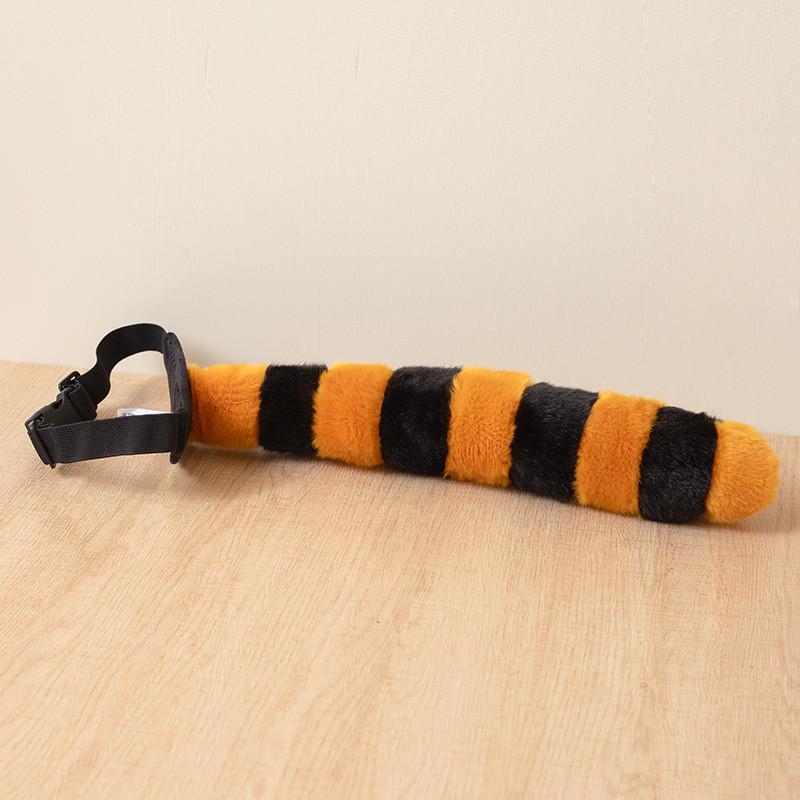 Plush Tiger Tail Animal Toy Cute Dinosaur Plushie For Kids Playroom Decor