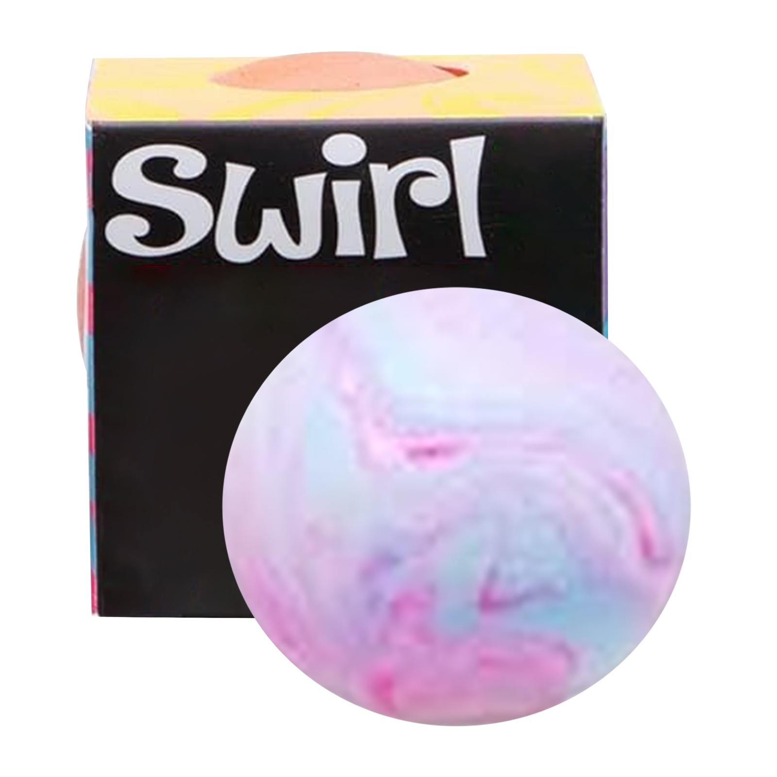 

Swirl Stress Relief Squeeze Ball Toy Soft Flexible Material Durable Design for Hand Exercise and Anxiety Reduction One Size