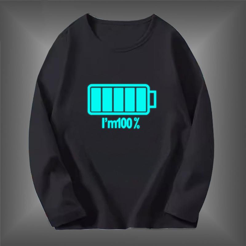 

Весняні та осінні футболки з круглим вирізом та 3D-принтом технічного символу, модні повсякденні дитячі футболки з довгим рукавом для хлопчика 150 чорний