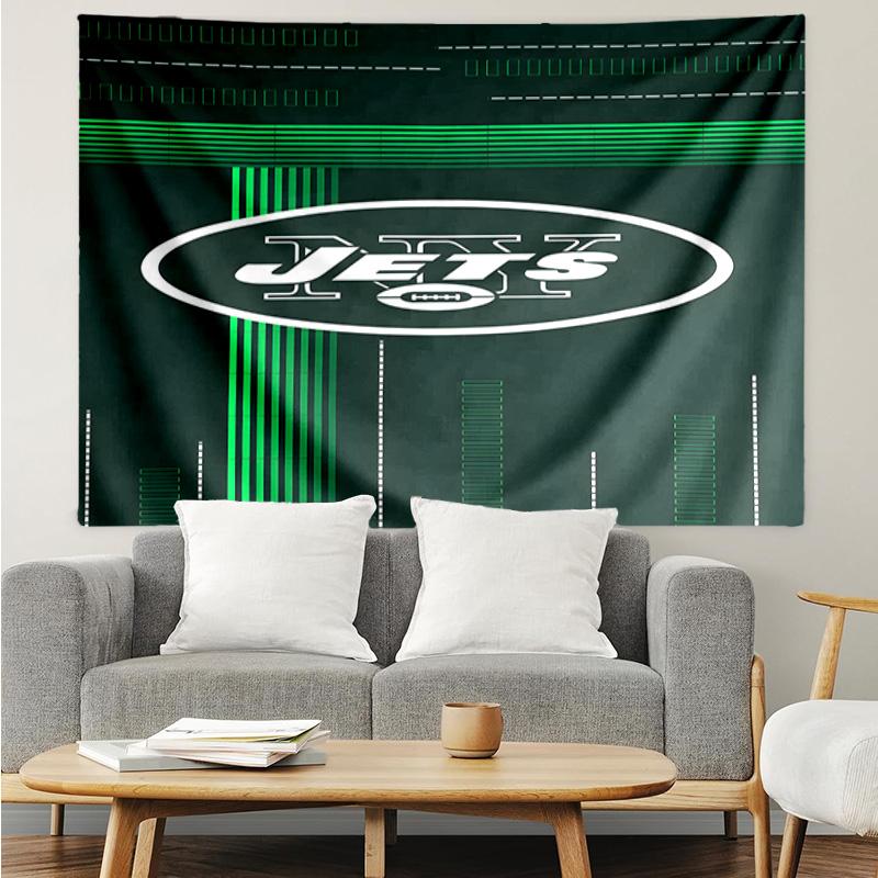 Jets Football Quick-Dry Tapestry Hanging for Bedroom,Livingroom, Playroom,Decor Art Room Wall Tapestry Holiday and Birthday Gifts