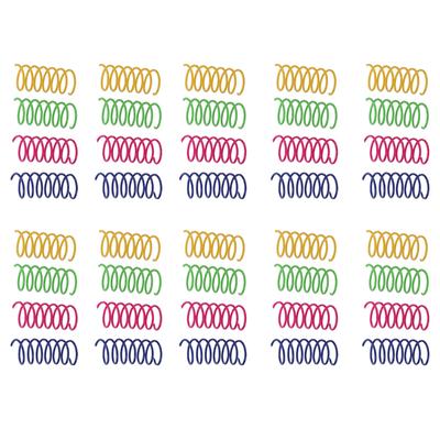 40pcs Juguetes de Resorte para Gatos Resistencia a Mordiscos Interactivos Resortes Coloridos Juguete para Gatos para Mascotas Gatos