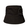 ELKE BLOEM FLOWER PATCH COTTON Black BUCKET HAT