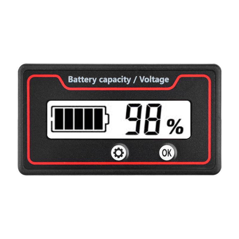Car Battery Charge Level Indicator 12V 24V 36V 48V 60V 72V Lithium Battery Capacity Meter Tester Display Led Tester Voltmeter