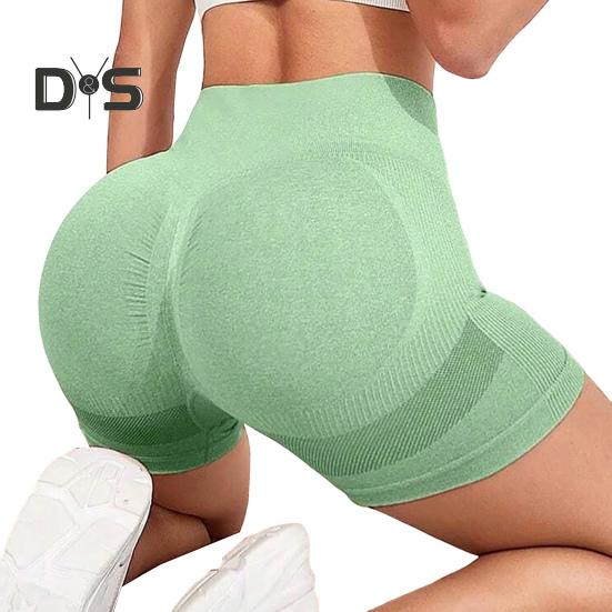 Yoga-Shorts, schmale Passform, hohe Elastizität, Bauchkontrolle, nahtlos, schnelltrocknend, Anti-Exposition, Po angehoben, weiche Jogging- und Laufsport-Shorts mit hoher Taille