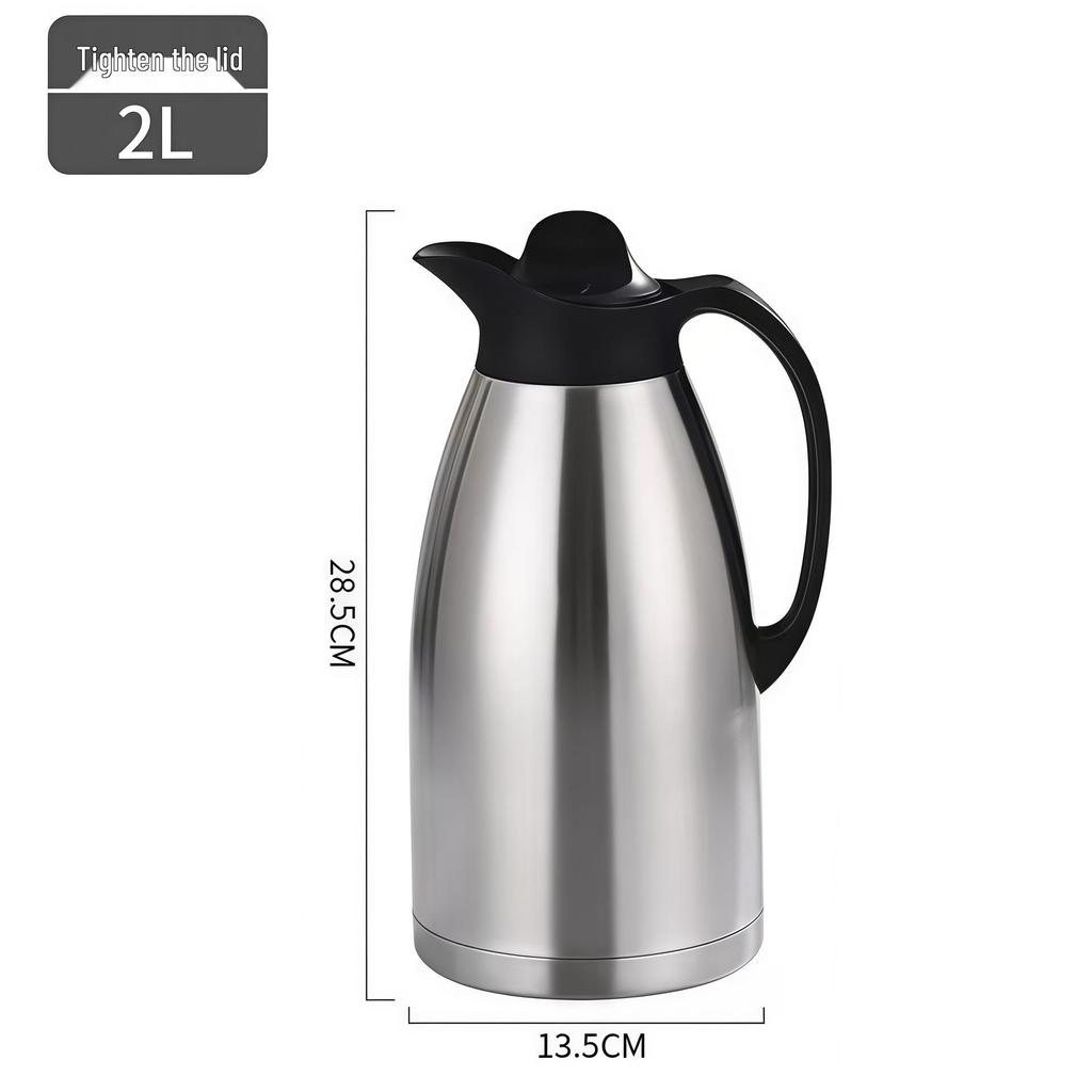 Stainless Steel Double-Layer Vacuum Thermos Flask Rooster Ji Gong Pot - Large Capacity Hot Water Bottle for Home Use