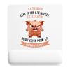 Mousepad - PLANETEE - The Tutor - "Pig Character" Design - 22x18 Cm - HD Sublimation Printing