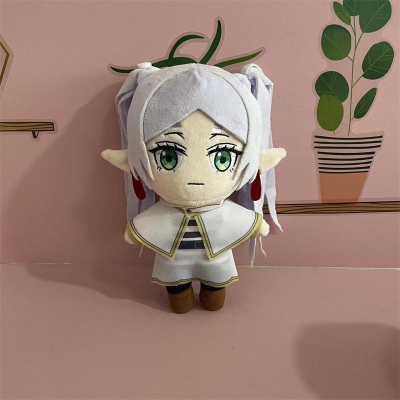 Muñeco de Peluche Cosplay de Frieren en el Funeral 20cm Personaje de Anime Frieren Himmel Almohada Suave Rellena Regalo de Navidad