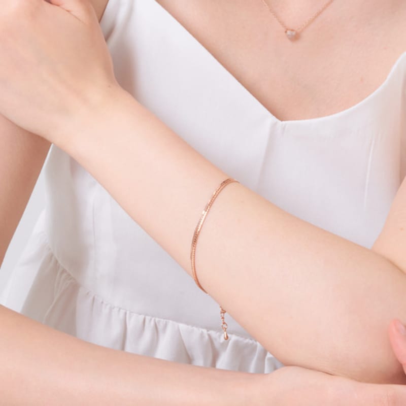 ELLE Jewelry Herringbone Layered Bracelet ELBRBB100