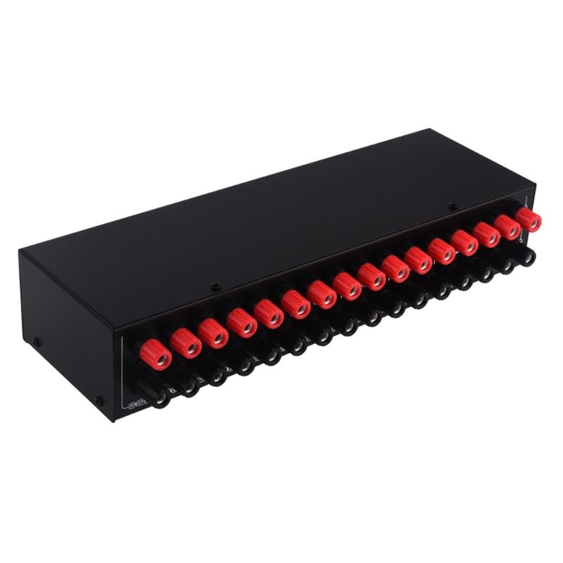 2 In 6 Out Power Amplifiers Loudspeaker Box Switcher 6 Channel Speaker Distribution Device Loudspeaker Switching Amplifi