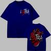 Rapper Luar La L Merch T Shirts Music Album L3TRA Double Sided Print Tshirt Unisex Women Clothing Fashion Hip Hop Streetwear