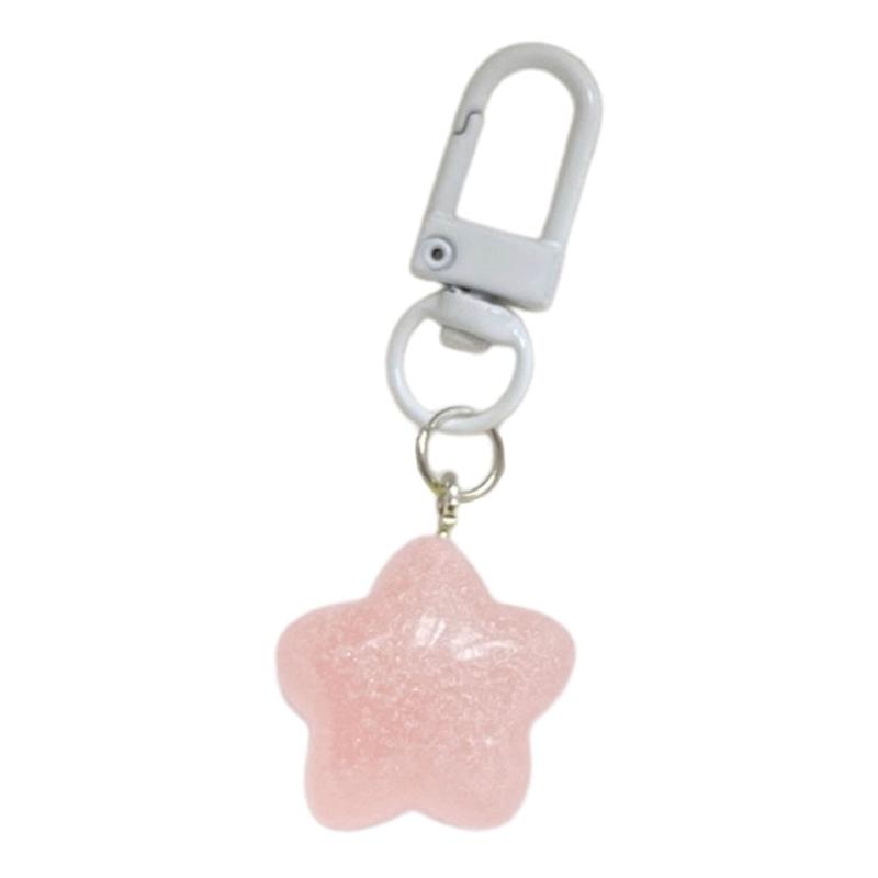 

Portable Keyrings Trendy Plastic Keychains Gift for Best Friends and Loved Ones 1 рожевий