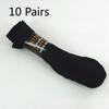 10 Pairs of Men's Thick and Long Reinforced Nylon Stockings, Thin Style, Breathable, Suitable for Spring, Summer and Autumn, Plus Stockings