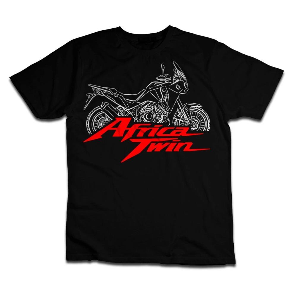 Honda Mens and Womens Tshirt Honda Africa Twin Summer Motorcycle Tee Racing Shortsleeved Spring Cycling Offroad Fashion Top