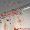 2pcs  Curtains Cute Santa Claus Christmas Ornaments (2) Modern Curtains Machine Washable Fabric Curtains Room Decor Ldeal for
