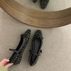 Fashion 2024 New Loafers Shoes Spring Women Buckle Soft Sole Single Shoes Women Fashion Round Toe Granny Flats Shoes