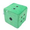 Plush Dice Toys Comfortable Stuffed Cubic Dice Toys Pillow for Home Sofa Decoration OrnamentGreen
