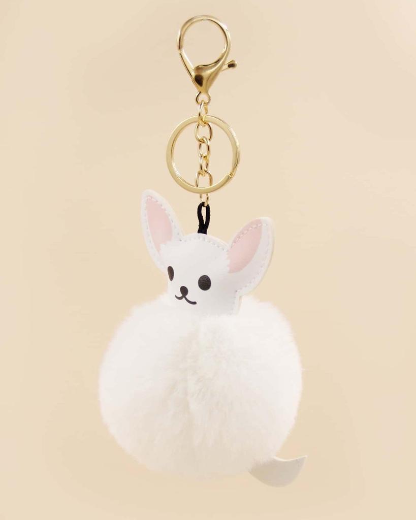Cross-border Cartoon Keychain: Cute Animal Plush Ball Pendant for Handbags & Cars