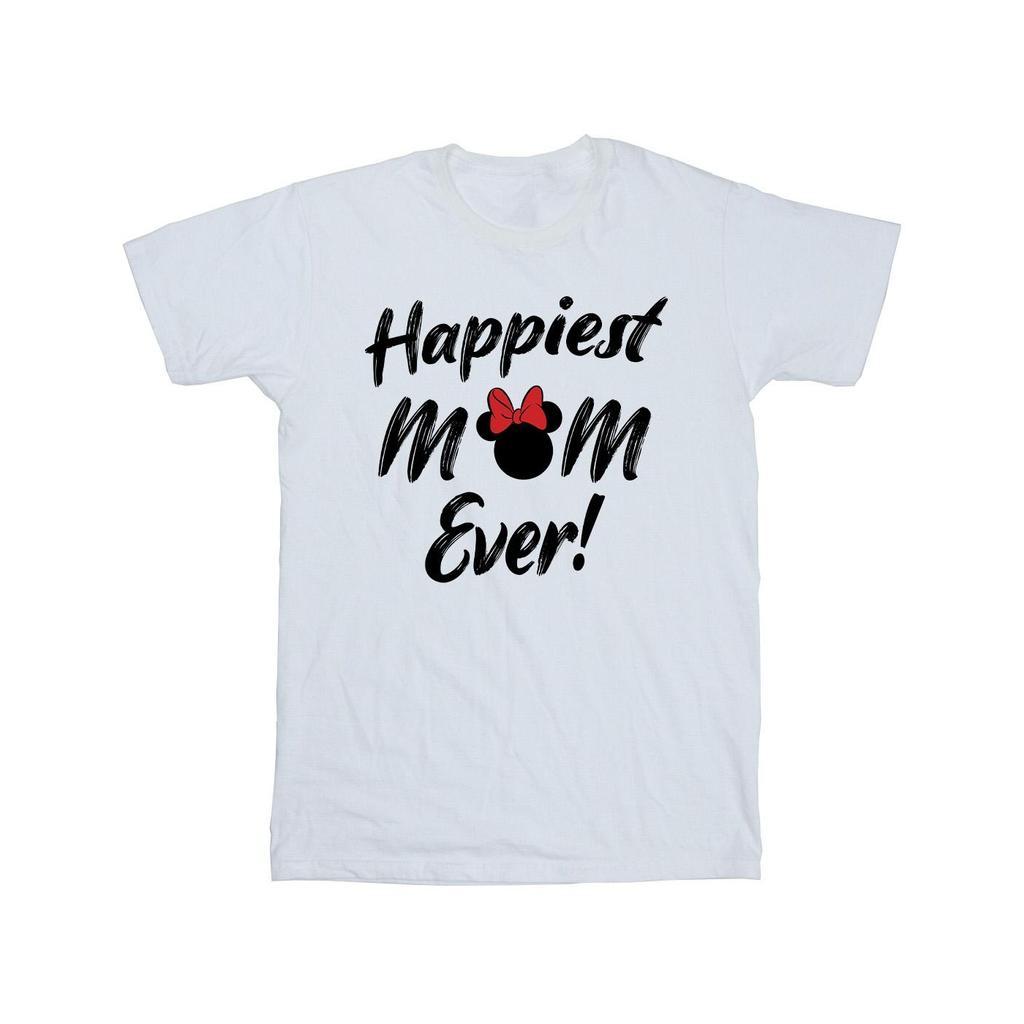 Disney Mens Minnie Mouse Happiest Mom Ever T-Shirt