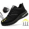 Mode Unisex Sicherheitsschuhe Männer Frauen Arbeit Sicherheitsstiefel Stahlkappe Kevlar Pannensichere Luftpolster Turnschuhe Mode Arbeitsschuhe Paar
