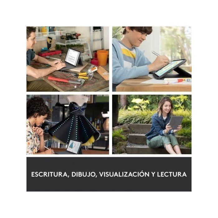 Hülle für iPad + Tastatur - Logitech - Rugged Folio - Spanisch Qwerty - Spritzwassergeschützt - Bluetooth