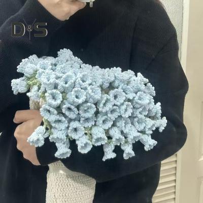 Flower Blanket Crocheting Kit Rose Bouquet Blanket DIY Kit Crochet Bouquet Throw Blanket Craft Set for Mother's Day Gift Home Sofa Couch Decor