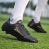 Men's/ Women's Football Boots Youth Artificial Grass Training Long Nails TF Microfiber Mesh Breathable Football Shoes Children's Football Shoes