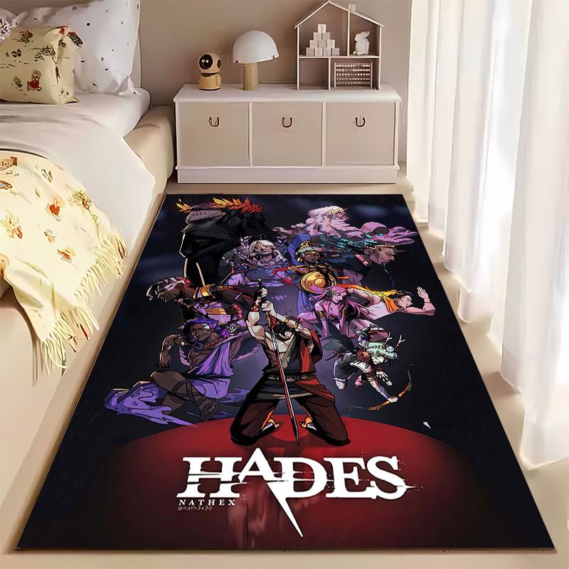 Hades Game Character Collage suitable as a non-slip mat for the living room or bedroom sofa