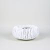 Resin Fruit Tray with Open Center Textured Sculptural Bowl Sleek for Tabletop
