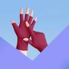 Anti-UV Sunscreen Gloves Half Finger Nail Art Mittens New Ice Silk Gloves  Summer