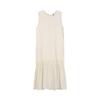 Women Back Slit Shirred Sleeveless Long Dress As2wo420