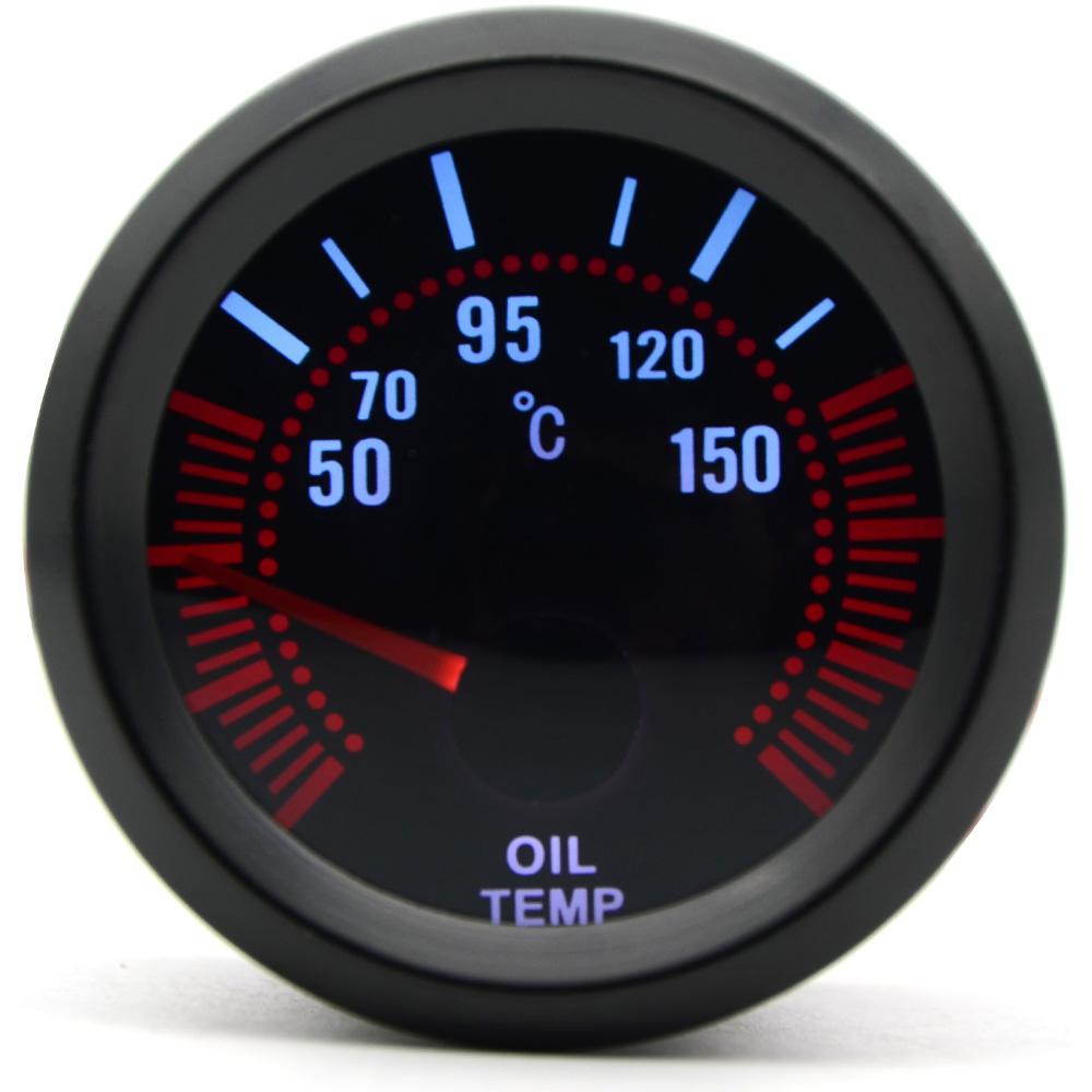 2' 52mm Smoke Lens with Sensor Boost Gauge Bar Psi/Vacuum/Water Temp/Oil Temp/Oil Pressure/Voltmeter/Tachometer RPM Coolant Temperature 4