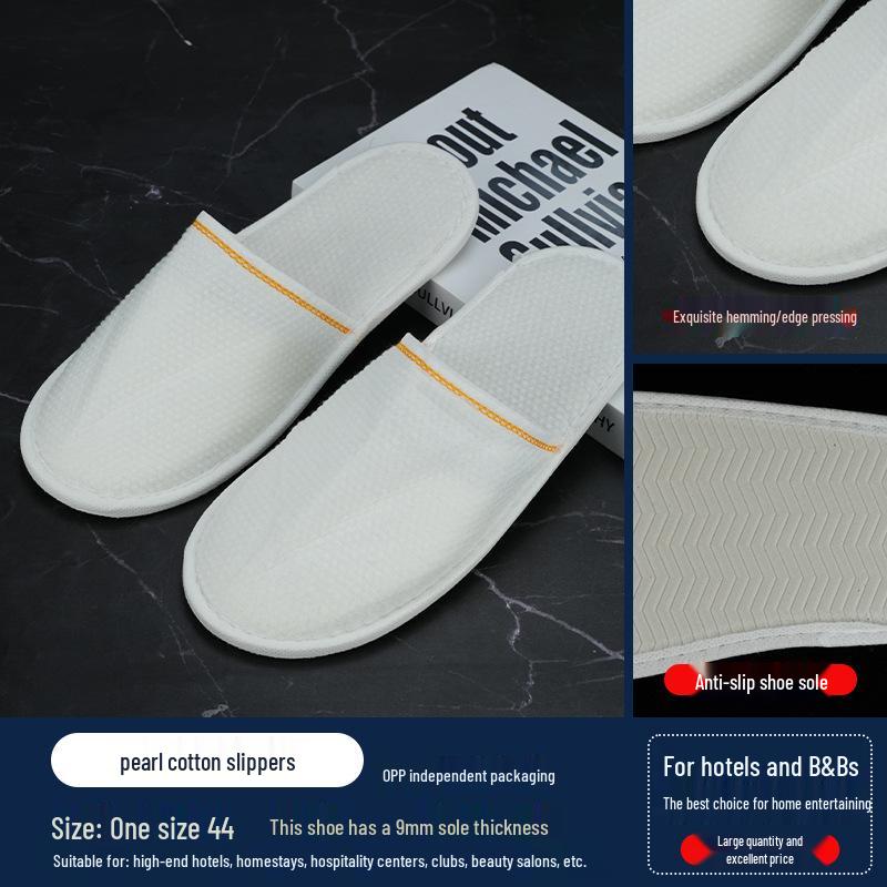 Washable Anti-Slip Winter Fleece Slippers for Guests