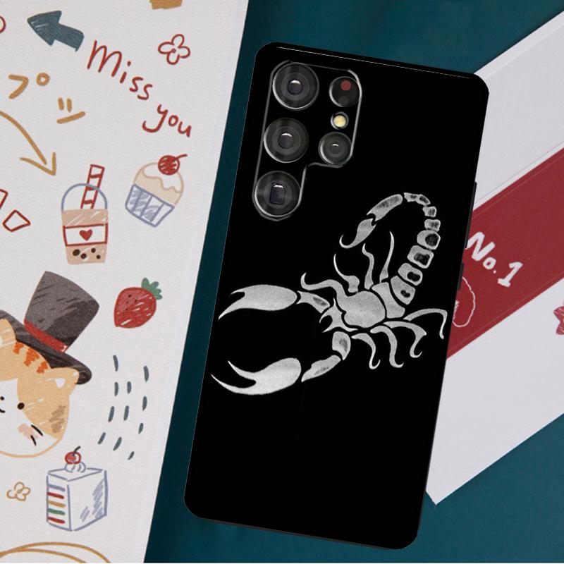 Чехол «Скорпион» для Samsung Galaxy S23 S22 S21 Ultra S20 FE Note 20 Ultra S8 S9 S10 Note 10 Plus Galaxy S10e