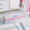Foldable Stand 2027 Desk Calendar Simple Design Table Calendar INS Standing Calendar  Home Office