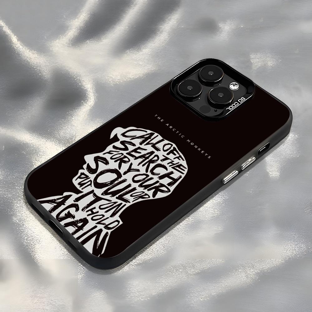 Band A-Arctic M-Monkey Phone Case For IPhone17 Air 16 15 14 Plus 13 12 11 Pro 7 8 XS Max XR Silver Black Bumper Case